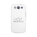 Produktbild 365 Druck Samsung Galaxy S3 Handy Hülle Case Weiß Cute Geschenk Ideen für Mütter Tag, Lazzzy Mumma