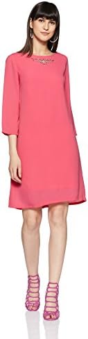 Women's Polyester Shift Knee-Length Dress