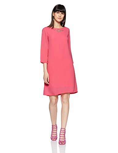 Women's Polyester Shift Knee-Length Dress