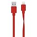 Produktbild Belkin flaches MixIt Lightning Lade-/Sync-Kabel (1,2m, geeignet für iPhone 5/5c/5s, iPhone 6/6s/6 Plus/6s Plus, iPhone 7/7 Plus, iPhone SE, iPad Air 2, iPad Pro) rot