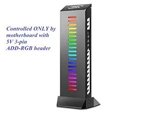 DEEPCOOL GH-01 A-RGB Graphics Card GPU Brace Support Holder, Addressable RGB, ONLY Controlled by Motherboard with 5V 3-pin ADD-RGB Header, Support up to 5Kg Graphics Card