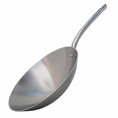 De Buyer 3122.36 Wok Demisphérique Inox Spécial Induction Ø 36 cm