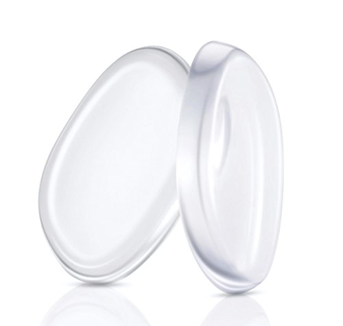 Silikon Make-Up Schwamm 2er Pack | Puderquaste & Beauty Sponge | Kosmetik & Schminke Transparent für Gesicht und Körper Waschen | Original Marken-Design (2x Schwamm)