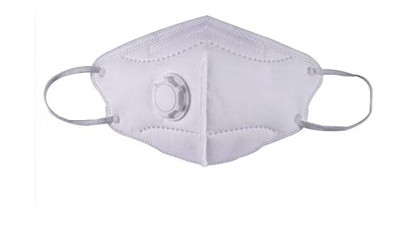 Buy N95 Mask With Rebreathing Valve White Colour Online At Low