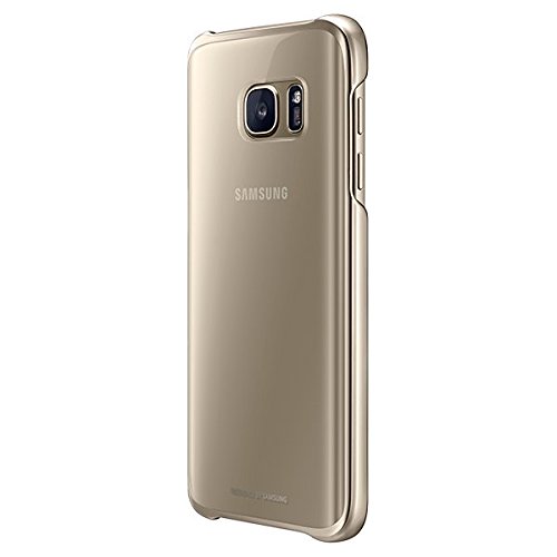 Samsung Clear Cover - Funda oficial para Samsung Galaxy S7  color dorado