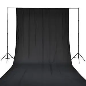 VTS 8 x12Ft. LEKERA Backdrop Photo Light Studio Photography Background for YouTube, Studio,Indoor-Outdoor Photography Shooting Purpose (3. 8X 12ft, Black)