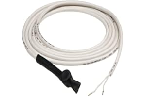 3S SuperSamaStore Câble Chauffant Antigel 3 m avec Thermostat No-Frost, Sans Prise, 230 V, 50 W/m (100 W), Isolation Silicone Ø5,5 mm, −40/+130 °C, Protection Tuyaux et Réfrigération