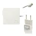 Produktbild Original iProtect® Netzteil Ladegerät 60W für Apple MacBook mit MagSafe Netzanschluss T-Form Charger in weiß