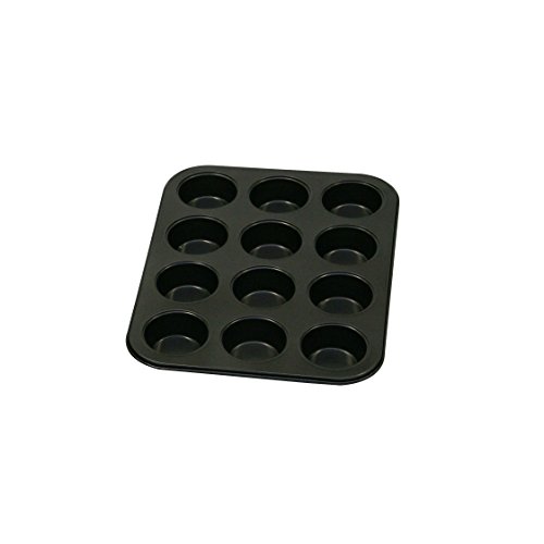 Axentia Muffinbackform, Backblech für 12 Muffins, ca. 35 x 27 x 3 cm, Antihaftbeschichtung, passend für jeden Backofen, Backform, Formgröße Ø ca: 7,5 cm, Höhe 3 cm - 2