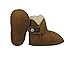 Poppy sheepskin baby booties chestnut colour small 0 - 6 months