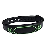 MIFARE Classic 1K Wristband YARONGTECH Neues Design MIFARE Classic® 1K Silikon Armband Zugang 13.56 MHz schwarz (10 Stück)