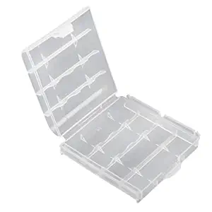 SUPERNIC 10pcs Clear Case Cover Holder AA/AAA Battery Storage Box