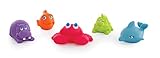 Playgro 40147 Spritztier-Set Unterwassertiere 5-teilig, mehrfarbig