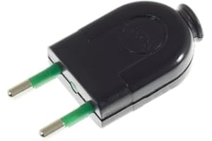 LND Fiche Électrique Plate Noire Mâle EASY - 250Vac, 10A, IP20 | Norme IMQ et démontable, trouvez la Connectique Électrique Idéale