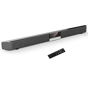 SR100 Plus BT Soundbar Home TV Speaker Wireless Subwoofer Remote Control Stereo Surround Sound 4 * 15W Speakers for Home Theater AUX in Coaxial Optical Speaker