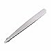Pinkiou Hair Removal Eyebrow Tweezers Straight Tip Tweezers Stainless Steel for Women (Silver)