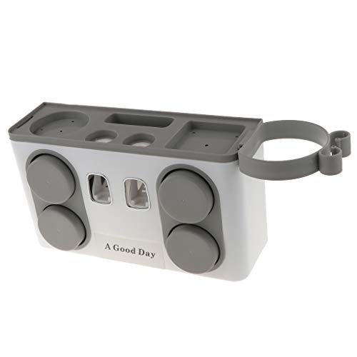 Preisvergleich Produktbild SM SunniMix Selbstklebender Zahnbürstenhalter Zahnbürsten Organizer - Grau