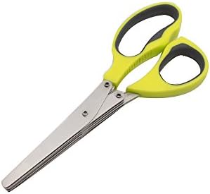 Garcoo Kitchen Collection Herb Scissors Stainless Steel - Multipurpose Kitchen Shear with 5 Blades with Cleaning Comb in Premium Gift Box