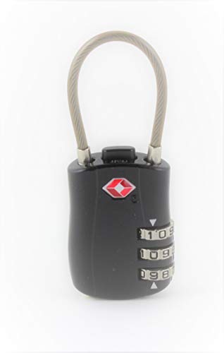 Lokko Cadenas de bagage homologué TSA - 3 chiffres pour bagages, bagages, sacs à dos