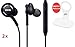 Produktbild 2X Original Samsung AKG Headset EO-IG955 Kopfhörer Stereo inEar für Samsung Galaxy Samsung Note 9 J6 J4 A6 A6 Plus A7 2018 A9 2018 S9 Schwarz