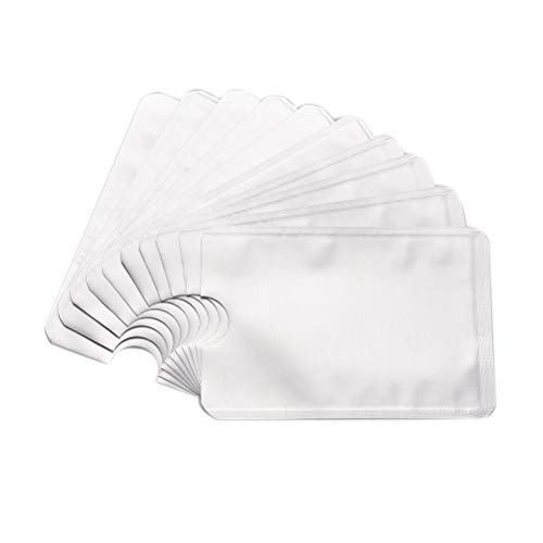 Preisvergleich Produktbild 20 Stück Diebstahlsichernde ID Card Holder RFID Blocking Sleeves Schutzhülle Kartenschutzhülle für Kreditkarte und Pass