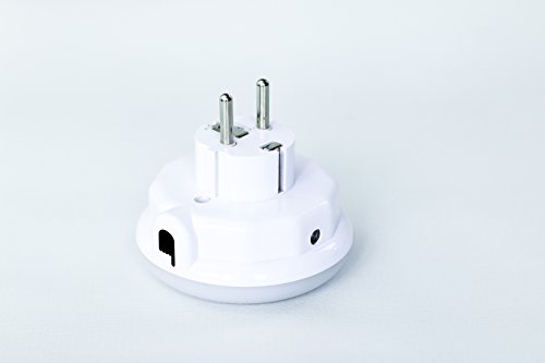 i-SOTA LED Nachtlicht | Steckdosenlicht als Zwischenstecker inkl. Sicherung für Kinder | Farbwechsel – Weiß, Blau, Grün – über Touch-Schalter | Orientierungslicht | Nachtlampe | mit Helligkeits- / Dämmerungs-Sensor | stromsparend - 9