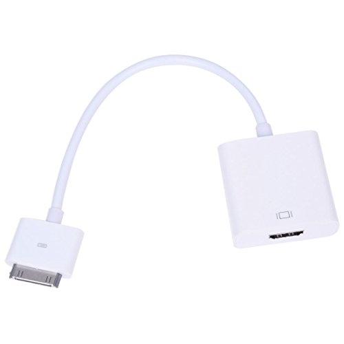 TOOGOO (R) Weiss Dock Adapter HDMI TV HD fuer iPad iPad2 iPad3 iPhone 4 / 4S