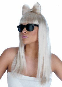 POP DIVA WIG AND GLASSES Accessory Fancy Dress Costume
