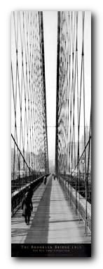 Preisvergleich Produktbild Brooklyn Bridge, Beetplatten) Kunstdruck