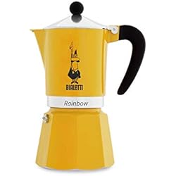 Bialetti 4983 Machine à Expresso pour 6 Tasses, Aluminium, Jaune, 30 x 20 x 15 cm