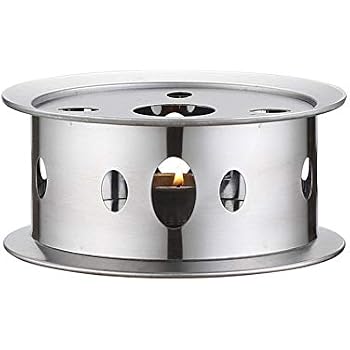 Chauffe-Plat à Bougie Axentia - Argent 28x14.5x6cm