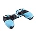 Produktbild HermosaUKnight Camouflage Soft Silikon Hülle für Sony Playstation 4 PS4 Controller-Dunkelblau & Schwarz