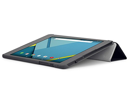 Google Nexus 9 Hülle Case – MoKo Ultra Slim PU Leder Tasche Schutzhülle Lederhülle Folio Smart Cover mit Auto Wake/Sleep Funktion für Google Nexus 9 8.9 Zoll Android 5.0 Tablet-PC von HTC T1,SCHWARZ - 8