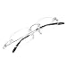 Produktbild Forepin® Unisex Ultraleicht Rahmenlose Lesebrille Metallrahmen Brillen Frameless Spectacle Sicht-Objektiv - Dioptrie + 3.5