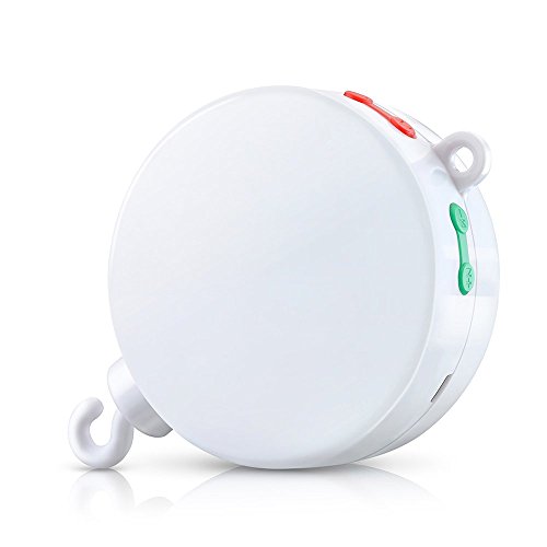 ?UPGRADED VERSION?VicTop Music Box Baby Bedding Musical Mobile Music Box Toy Gift With 128M Micro SD Card - Battery-Operated,Without Brackets or Toys