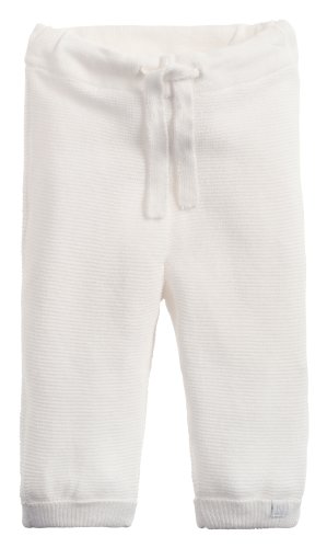 Noppies Unisex Baby U Pants Knit Reg Grover Trouser, White, 3-6 Months (Manufacturer Size:62)