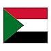 Produktbild Sudan Flagge 25,4 x 20,3 cm vorgebohrt Metall Schild 200