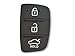PERFECT SHOPPE 3 Button Remote Flip Key Shell Rubber Pad for Hyundai i20 New, Verna, Xcent, iGen, Sportz, Magna (New Model) RS.165.00