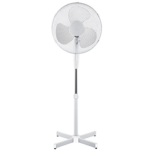 Price comparison product image Oscillating and Tilting 16" 16 inch Office & Home Stand Tall Free Standing Upright Fan 2 Speed Selection With Tilt and Rotate Function By Guilty Gadgets
