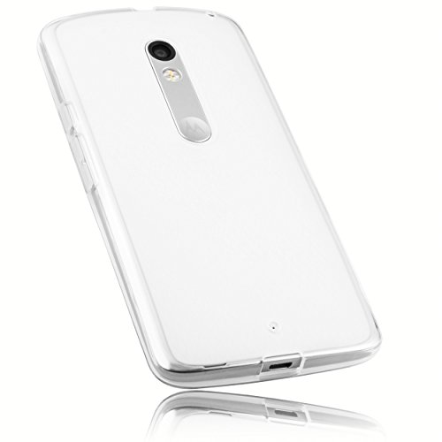 Preisvergleich Produktbild mumbi Schutzhülle Motorola Moto X Play Hülle transparent weiss