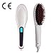 hair straightening brush ,Besmall Instant Magic Silky Straight Hair Styling, Anion Hair Care, Anti Scald, Zero Damage UK Plug (White)