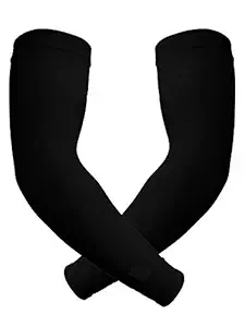 BigMart? Uv-Protection Arm Sleeves, Hand Socks for Men and Women (Unisex) Used for Driving, Hiking, Sports, Biking, Cycling, Sunburn (BLACK Arm Sleeves)