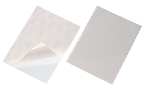 Durable Pocketfix Self-Adhesive Pocket, A4 Size - Clear, Pack of 30