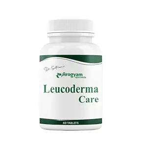 AROGYAM Leucoderma Tablets 1000mg with Giloy Extract, Ayurveda Herbal Tablets, Leucoderma Support Medicine ( 60 Tablets )