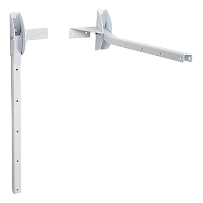 Sauvic 89420-Séchoir de mural rabattable, blanc