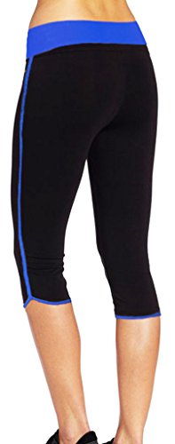 4How Damen 3/4 Leggings Sport Jogging-Hose, Mehrfarbig - 2