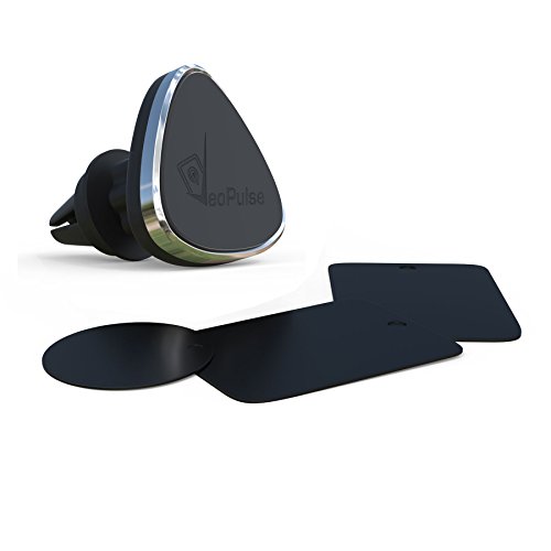 supporto da auto magnetico -VeoPulse nero - Porta cellulare - (iphone 6 6plus 5 5S 4 4S...,samsung galaxy S4 S5 S6 Note 3 4 ,htc,nokia,nexus,LG...)