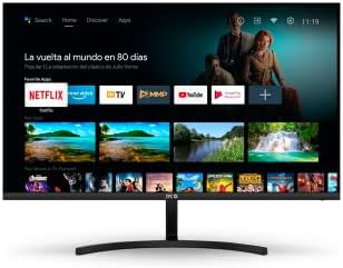 SPC Smart Monitor 24 - Monitor Android TV Full HD 24", altoparlanti integrati, connettività mobile, ultrasottile, telecomando e accesso a contenuti in streaming (Netflix, Prime Video, YouTube)