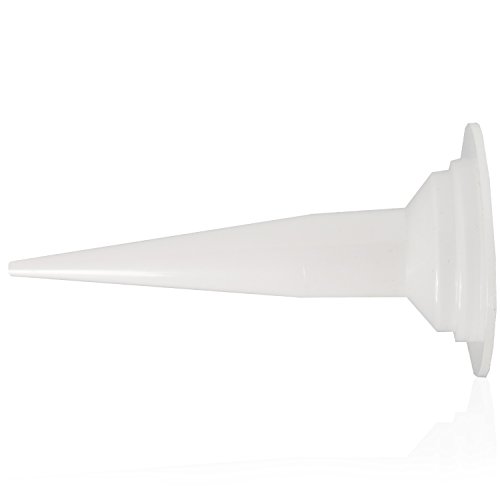 HSM Kartuschenpresse Kartuschenpistole Profi Silikonspritze für Bad Sanitär Silikon Presse geschlossen Dichtstoffpistole (600 ml) + 10 x Kartuschenspitzen - 5