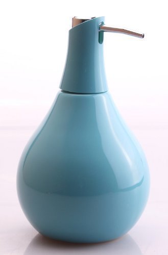 Sanwood Seifenspender COPPALINO 450 ml türkis aus Keramik - passend zu Sanwood Coppa